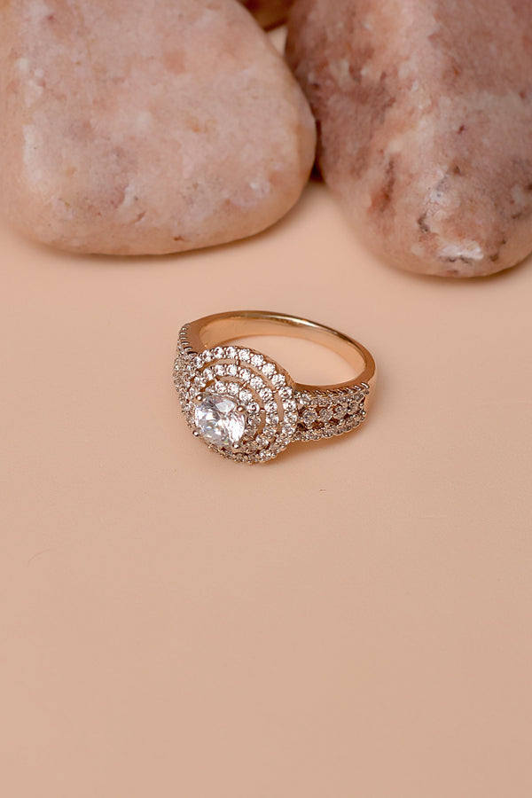 Anzay Jewellery - Size 6 Daily Wear Dual Tone Ring