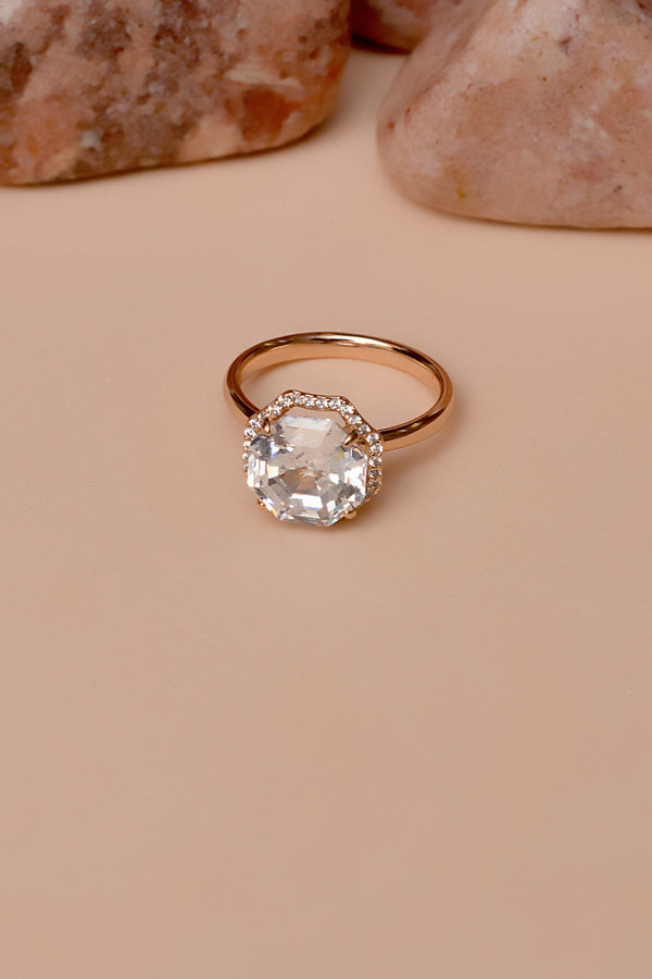 Anzay Jewellery - Size 9 Daily Wear Golden Ring