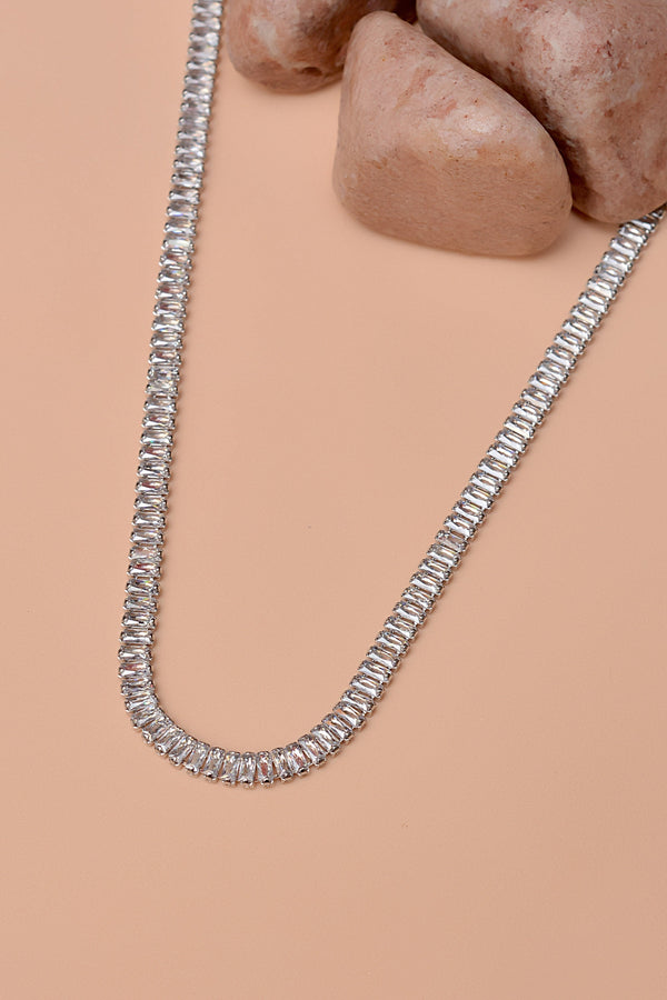 Anzay Jewellery - Daily Wear Silver Maala Necklace