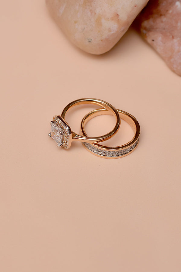 Anzay Jewellery - Size 6 Daily Wear Dual Tone Ring