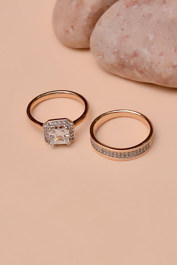 Anzay Jewellery - Size 7 Daily Wear Dual Tone Ring