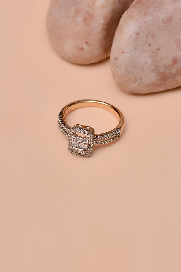 Anzay Jewellery - Size 7 Daily Wear Dual Tone Ring