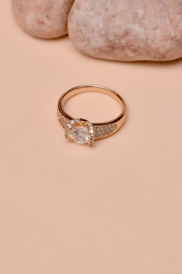 Anzay Jewellery - Size 9 Daily Wear Golden Ring