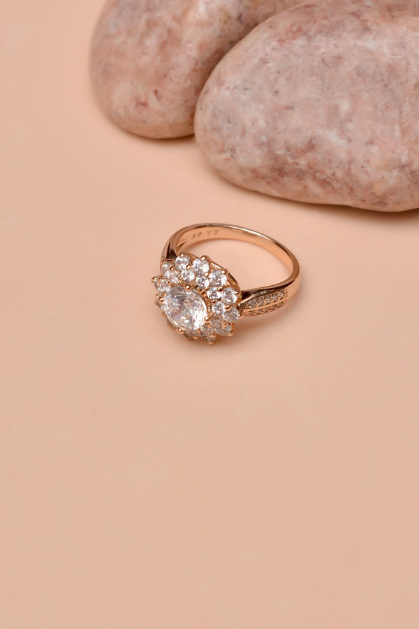 Anzay Jewellery - Size 7 Daily Wear Golden Ring