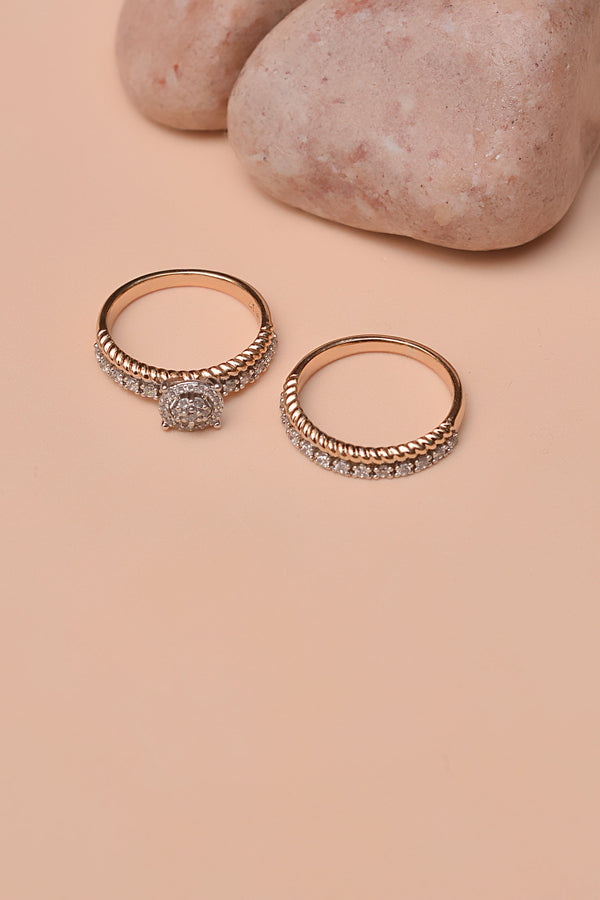 Anzay Jewellery - Size 7 Daily Wear Dual Tone Ring
