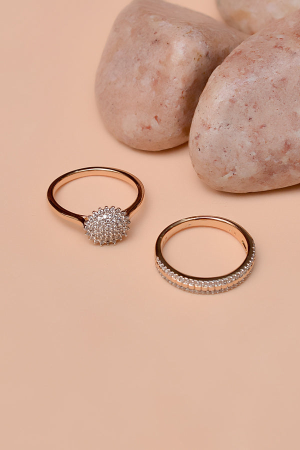 Anzay Jewellery - Size 8 Daily Wear Dual Tone Ring