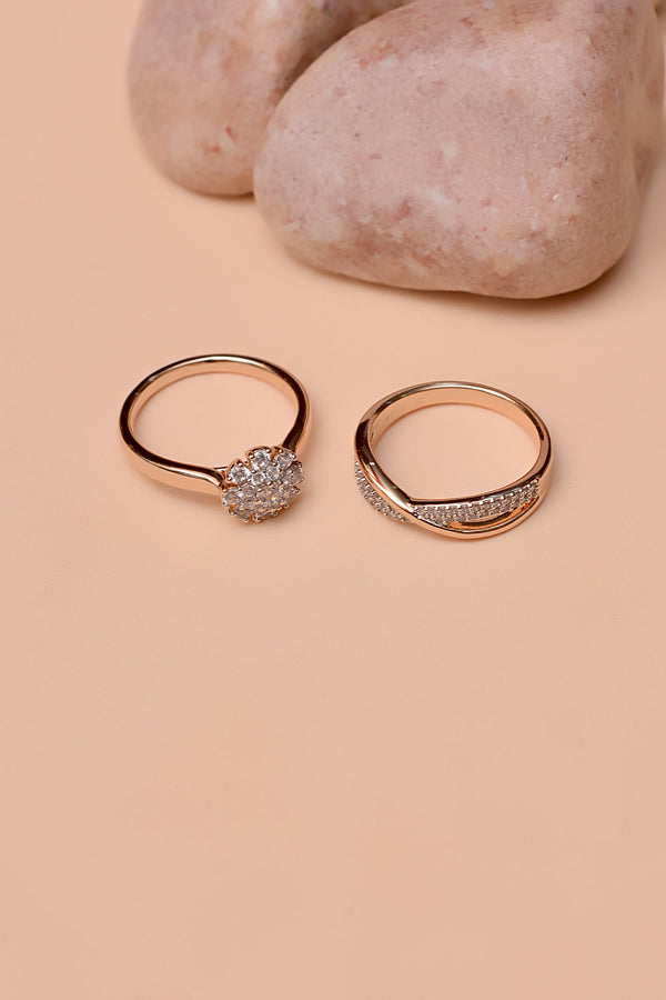 Anzay Jewellery - Size 7 Daily Wear Dual Tone Ring
