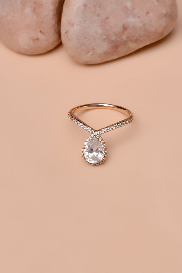 Anzay Jewellery - Size 7 Daily Wear Golden Ring
