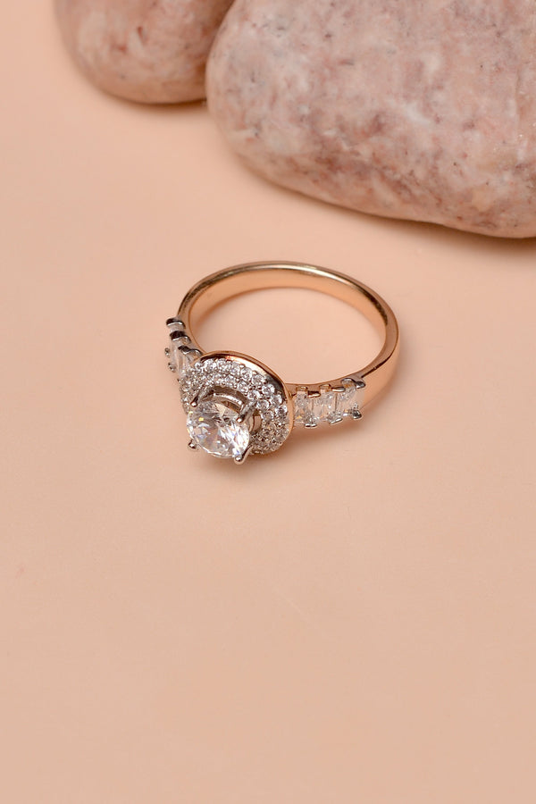 Anzay Jewellery - Size 8 Daily Wear Dual Tone Ring