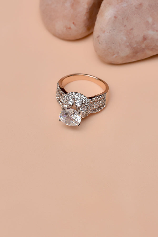 Anzay Jewellery - Size 6 Daily Wear Dual Tone Ring