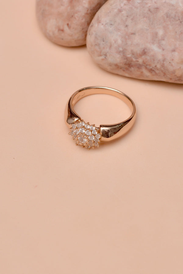 Anzay Jewellery - Size 8 Daily Wear Golden Ring