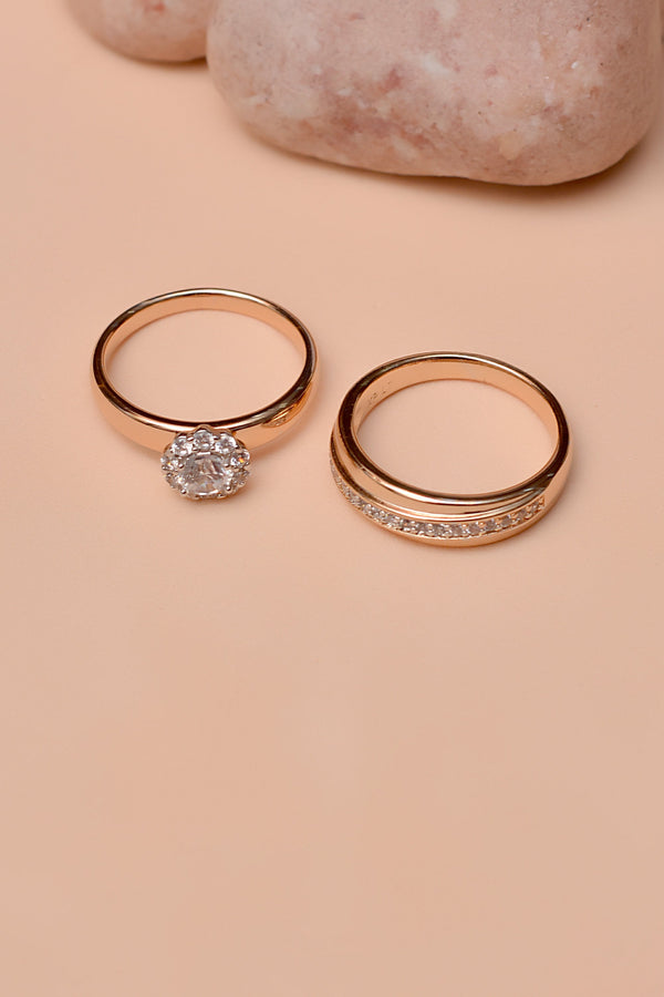 Anzay Jewellery - Size 8 Daily Wear Golden Ring