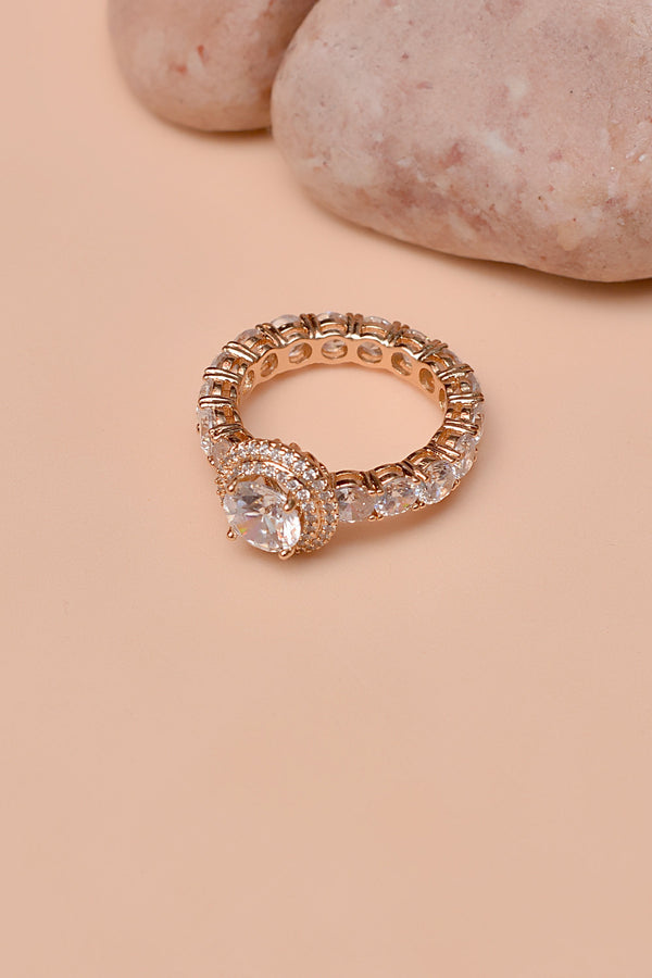 Anzay Jewellery - Size 6 Daily Wear Golden Ring