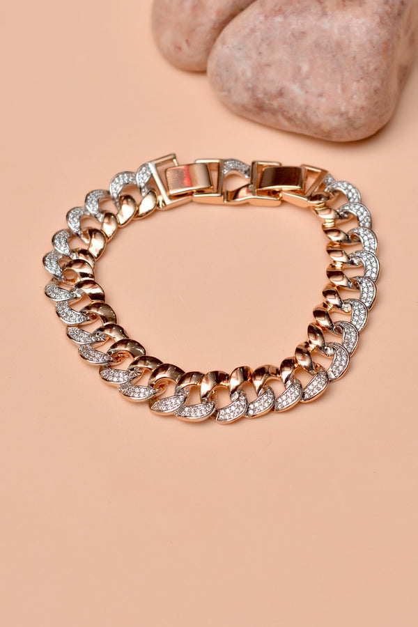Anzay Jewellery - Daily Wear Dual Tone Bracelet