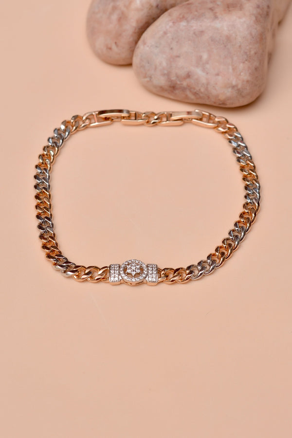 Anzay Jewellery - Daily Wear Dual Tone Bracelet