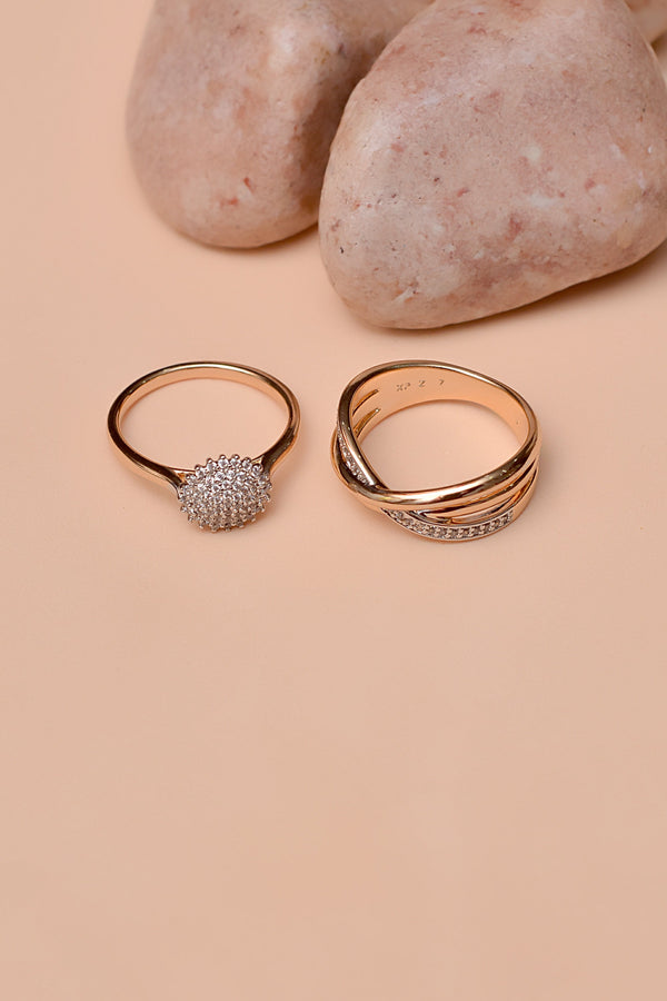 Anzay Jewellery - Size 8 Daily Wear Golden Ring