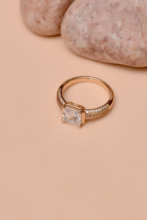 Anzay Jewellery - Size 9 Daily Wear Golden Ring