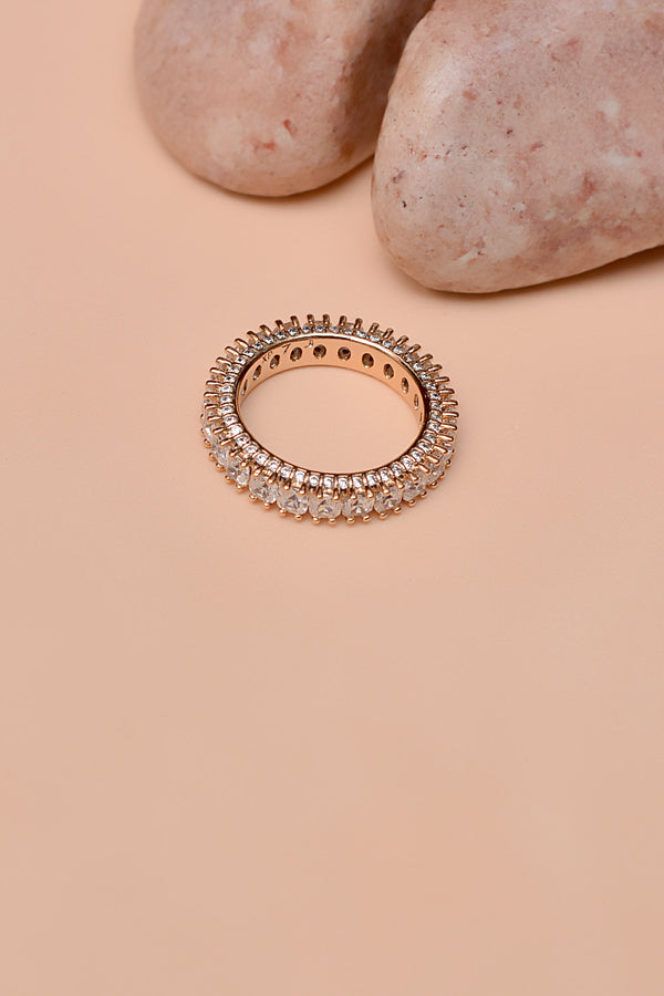 Anzay Jewellery - Size 7 Daily Wear Golden Ring