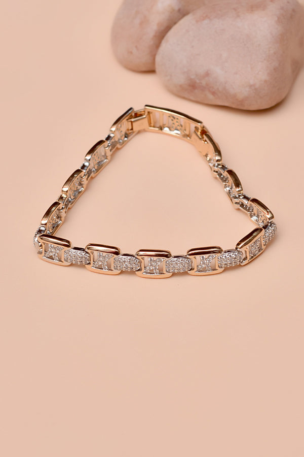 Anzay Jewellery - Daily Wear Dual Tone Bracelet