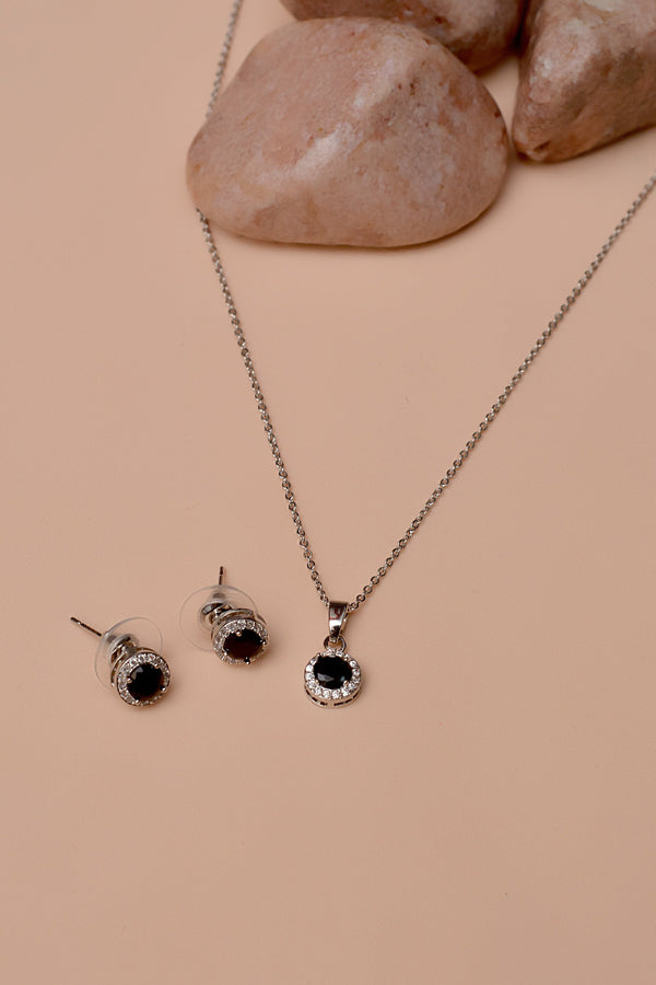 Anzay Jewellery - Daily Wear Black Locket Set