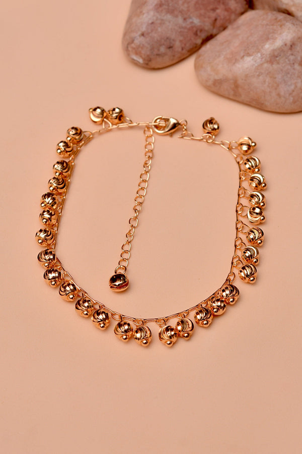 Anzay Jewellery - Daily Wear Golden Anklet
