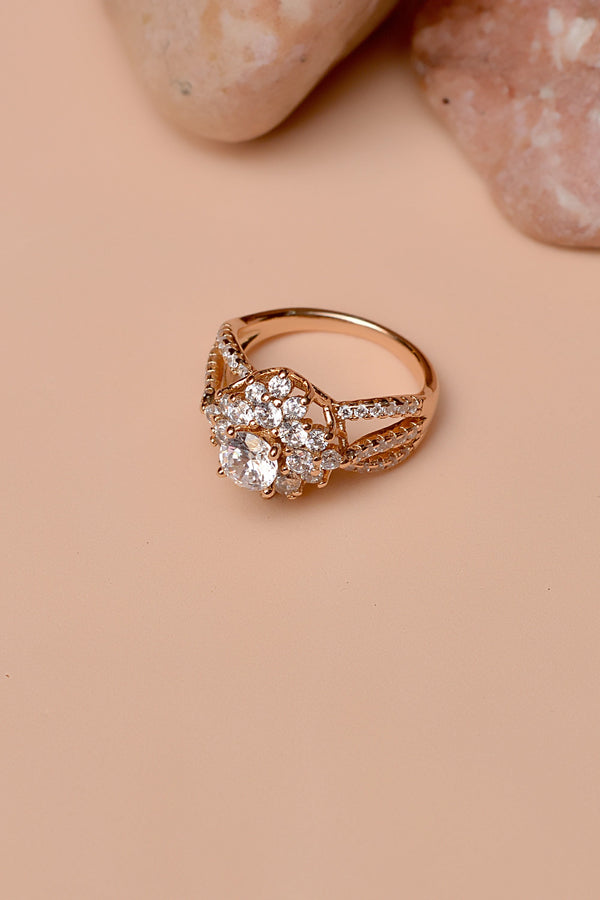 Anzay Jewellery - Size 7 Daily Wear Golden Ring