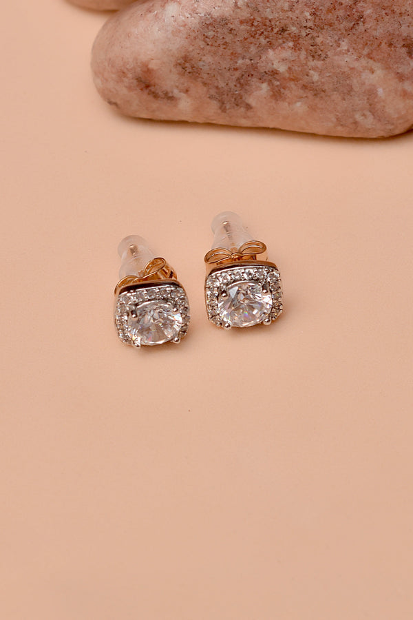 Anzay Jewellery - Daily Wear Dual Tone Ear Studs
