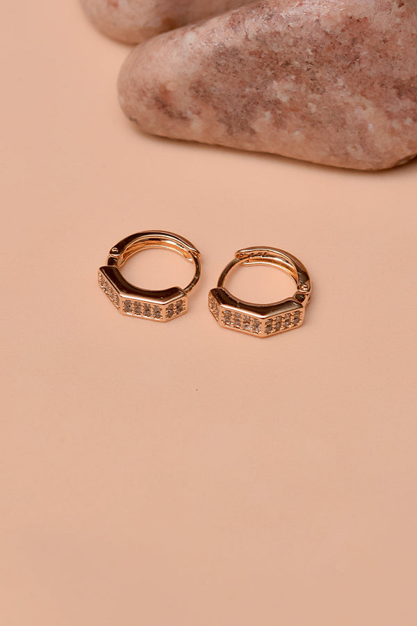 Anzay Jewellery - Daily Wear Golden Hoop Earrings