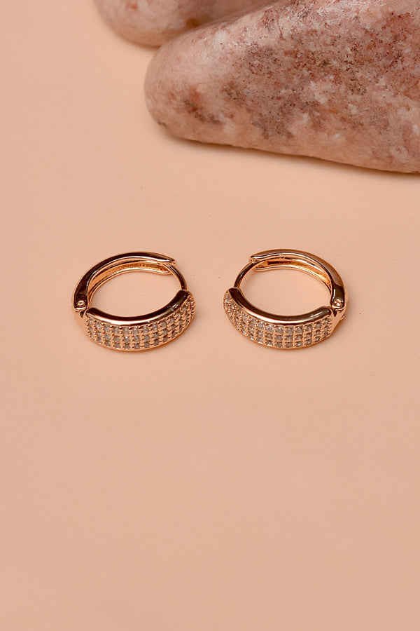 Anzay Jewellery - Daily Wear Golden Hoop Earrings