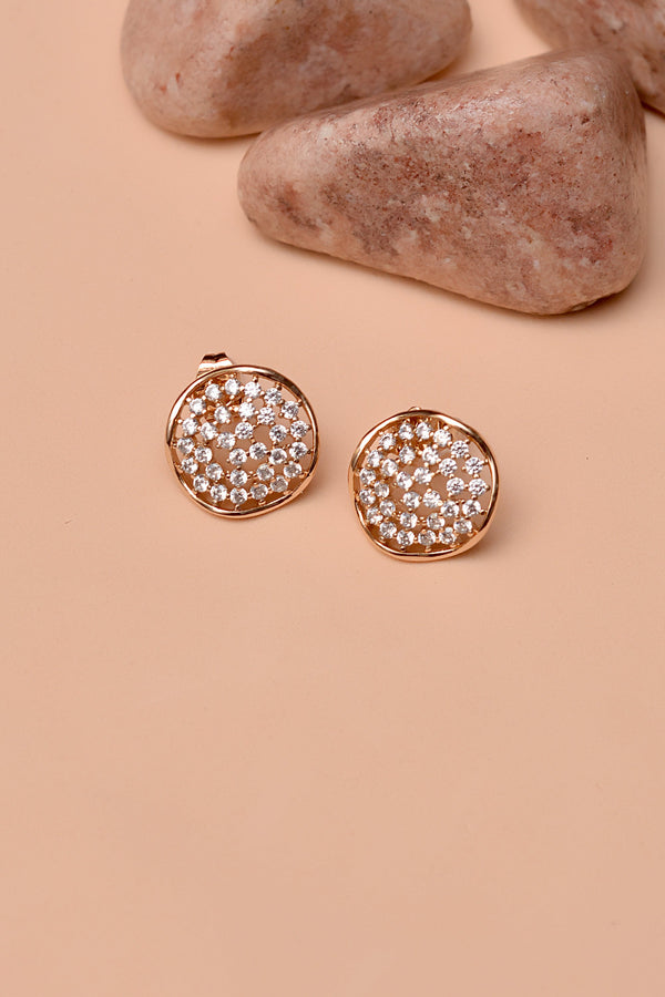 Anzay Jewellery - Daily Wear Dual Tone Ear Studs