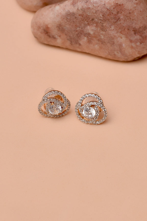 Anzay Jewellery - Daily Wear Golden Ear Studs