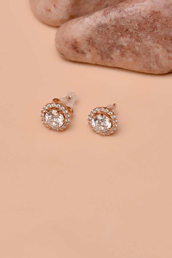 Anzay Jewellery - Daily Wear Golden Ear Studs