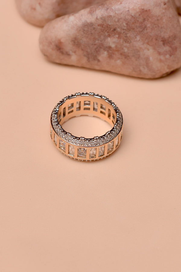 Anzay Jewellery - Size 7 Daily Wear Dual Tone Ring