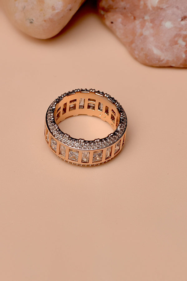 Anzay Jewellery - Size 7 Daily Wear Dual Tone Ring