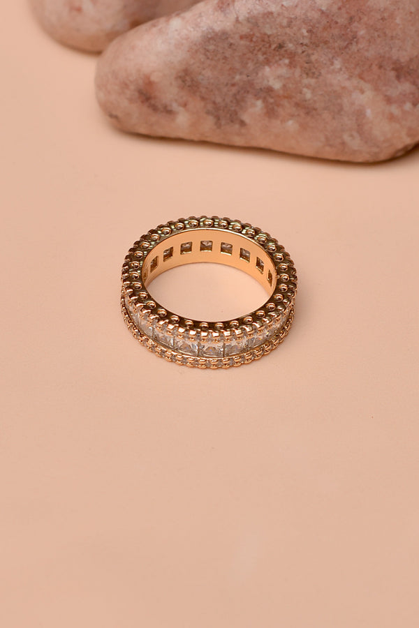 Anzay Jewellery - Size 6 Daily Wear Golden Ring