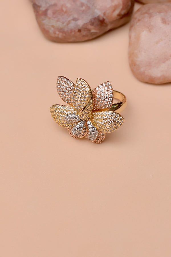 Anzay Jewellery - Size 7 Daily Wear Dual Tone Ring