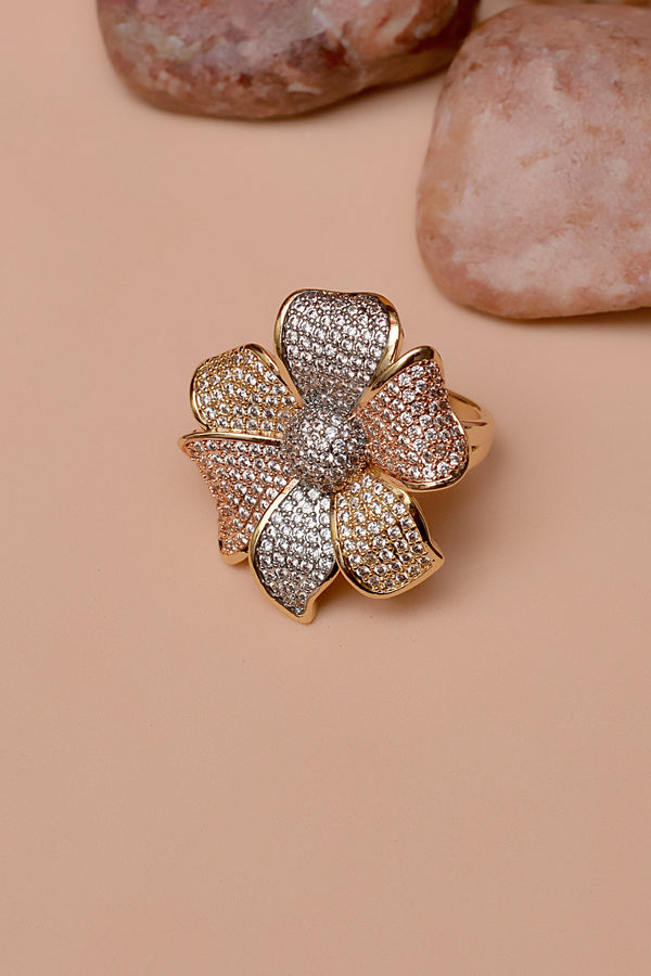 Anzay Jewellery - Size 9 Daily Wear Dual Tone Ring