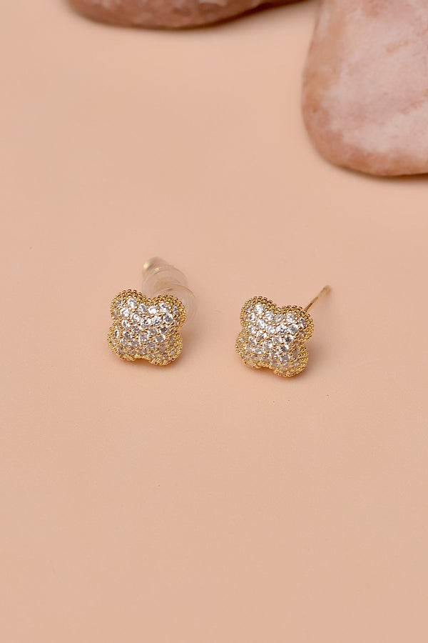 Anzay Jewellery - Daily Wear Golden Ear Studs