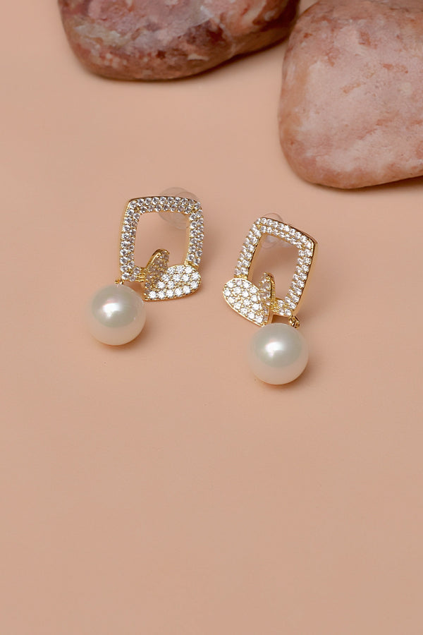 Anzay Jewellery - Daily Wear Golden Earrings