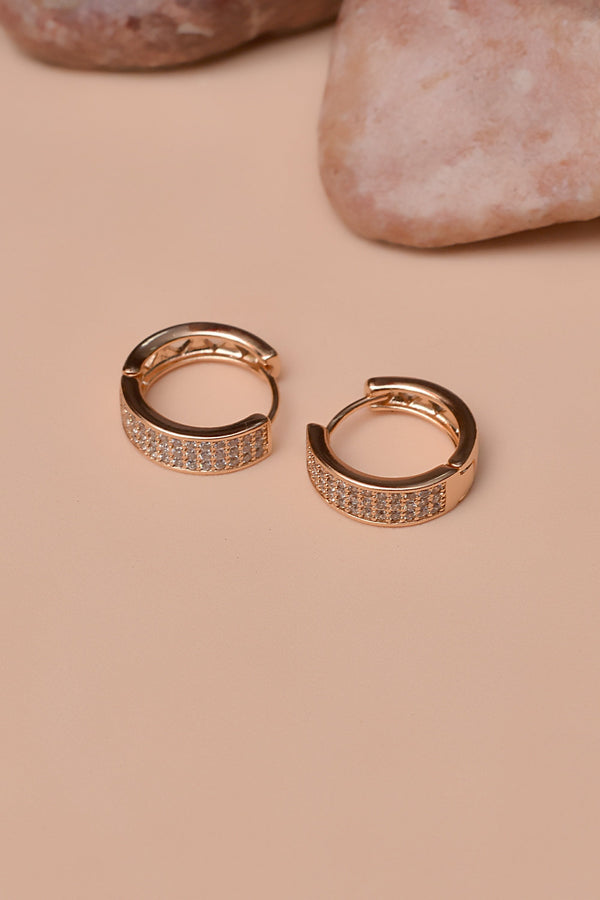 Anzay Jewellery - Daily Wear Golden Hoop Earrings