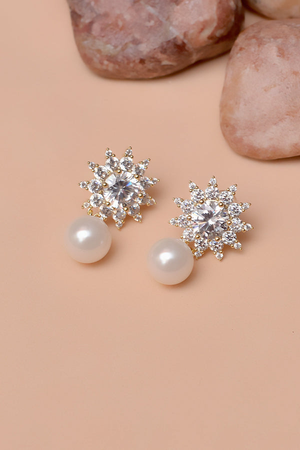 Anzay Jewellery - Daily Wear Golden Earrings