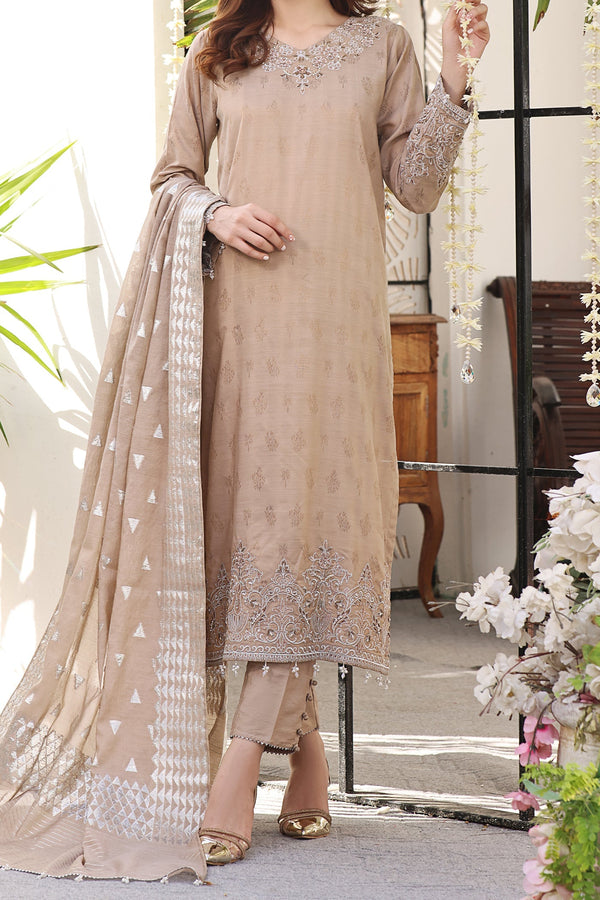 Noorangi - Unstitched Festive Melis | Jacquard | 3-Piece MTO Pakistani Dress