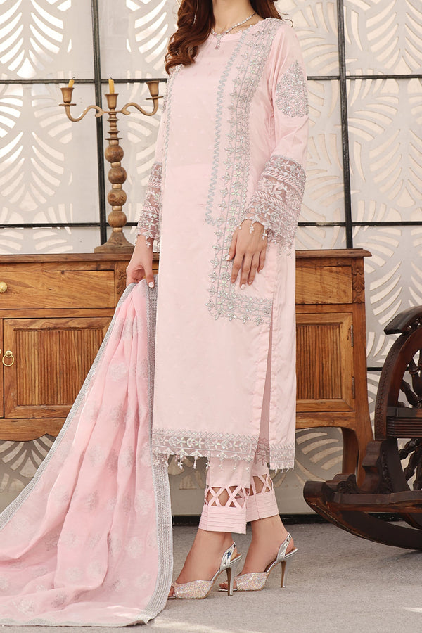 Noorangi - Unstitched Festive Seljan | Jacquard | 3-Piece MTO Pakistani Dress