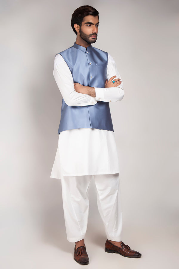 Edge Republic - ER WC 1013 Shimmer Blue Waist Coat