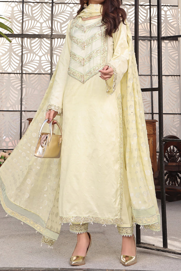 Noorangi - Unstitched Festive Merve | Jacquard | 3-Piece MTO Pakistani Dress