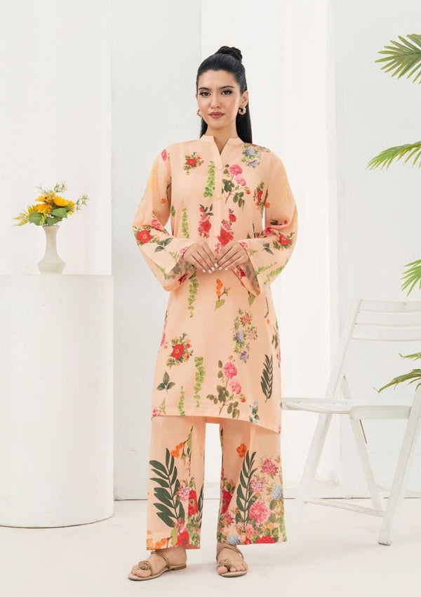 YoloPret - 2Pc Printed Arabic Silk AML-W25-0042