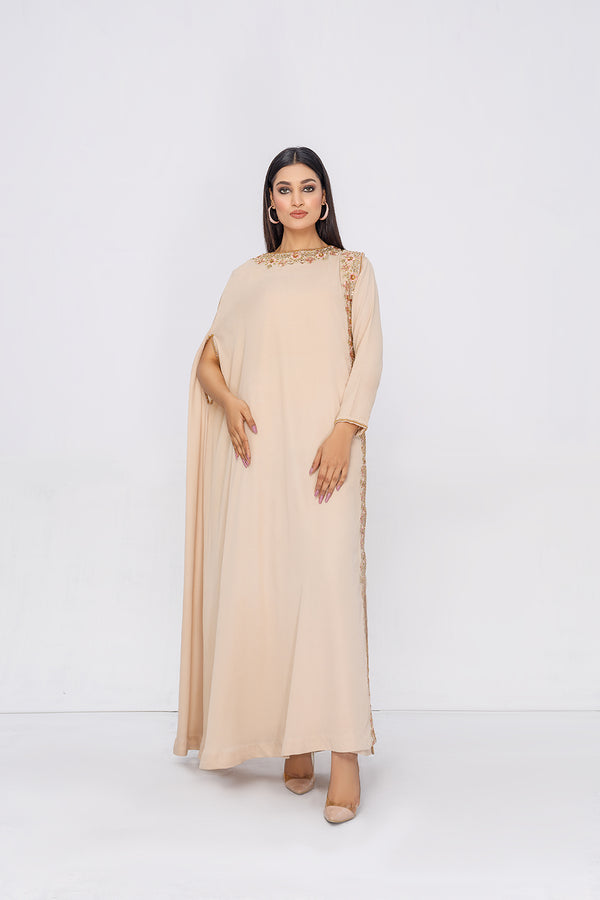 Anayra Amal - Uns 2PC Stitched Embroidered and Hand Worked Kaftan Style Dress