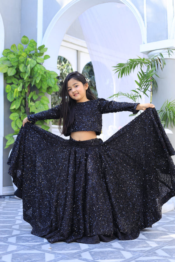 Fairy Queen - Night Queen Black Western Wear For Girls