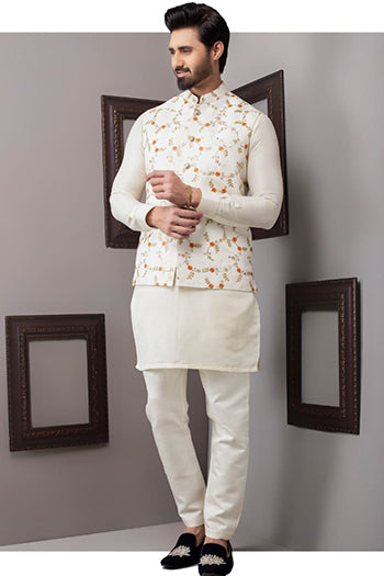 Edge Republic - ER WC 1020 All Beige Waist Coat For Men