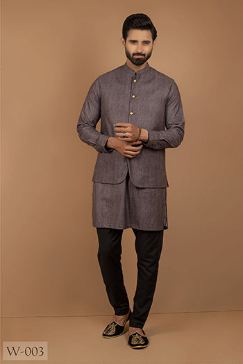 Edge Republic - ER WC 1029 Grey Formal Waist COat